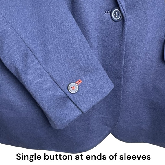 Joules Made In England WMNS Navy Blue 1 Button Business Blazer Jacket Sz US 14 - Picture 6 of 13